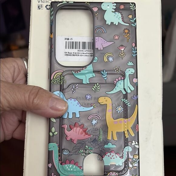 QX Rope Slot Samsung Galaxy S24 Ultra Dinosaur case with rope slots. NWT - Picture 2 of 6